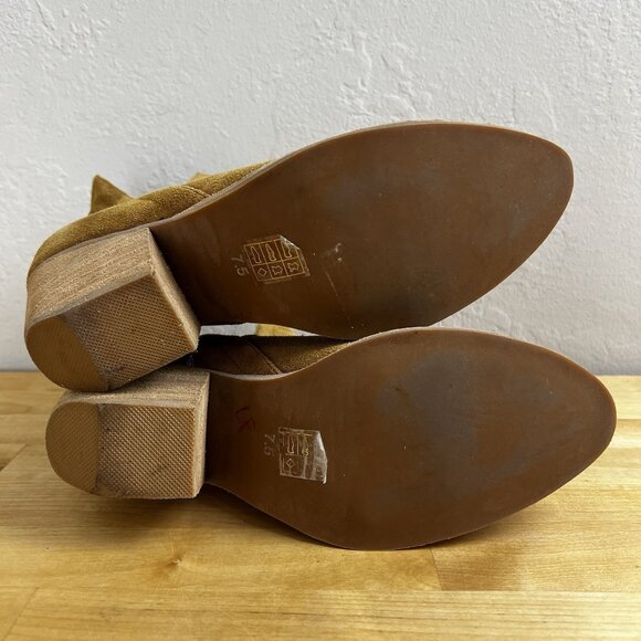 Jeffrey Campbell Boots Orwell Suede Ankle Booties Pull On Cut Out Size 7.5 - Picture 8 of 10